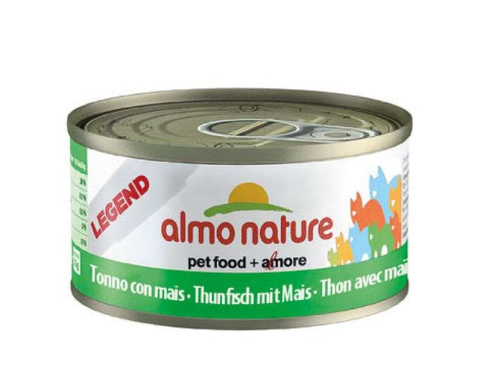 Katzennassfutter HFC Natural Thunfisch mit Mais 70g, 24er Pack – Almo Nature