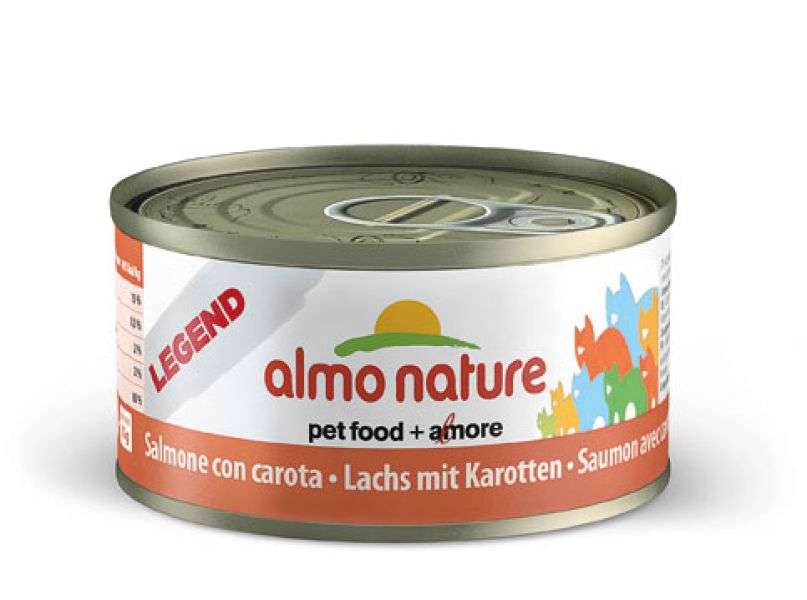 Katzennassfutter HFC Jelly Lachs mit Karotte 70g, 24er Pack – Almo Nature