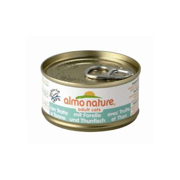 Katzennassfutter HFC Jelly Forelle & Thunfisch 70g, 24er Pack – Almo Nature