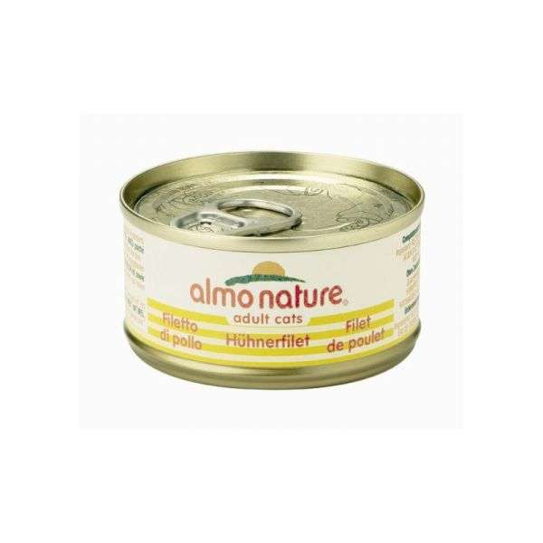 Katzennassfutter HFC Natural Hühnerfilet 70g, 24er Pack – Almo Nature