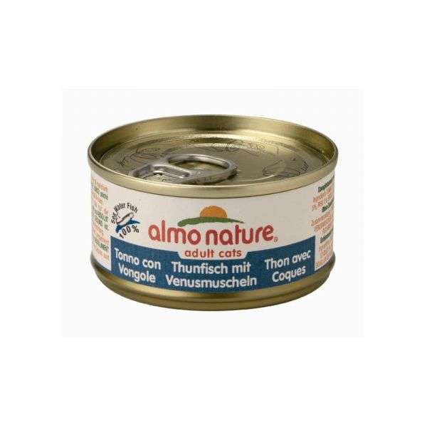 Katzennassfutter HFC Natural Thunfisch mit Venusmuscheln 70g, 24er Pack – Almo Nature