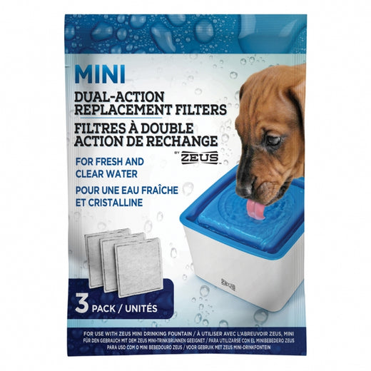 Mini-Trinkbrunnen für Hunde – 3er-Filterpack für Zeus
